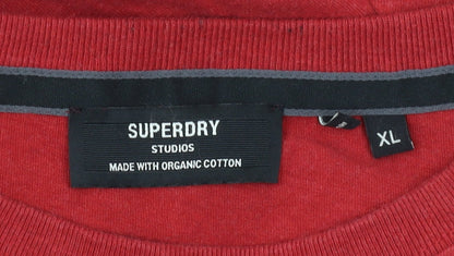 Superdry Men's Red XL Crew Neck T-Shirt