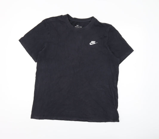 Nike Men's Black Crew Neck T-Shirt L Short Sleeve