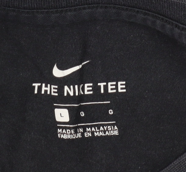 Nike Men's Black Crew Neck T-Shirt L Short Sleeve