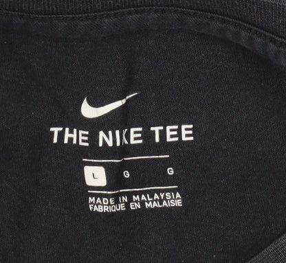 Nike Men's Black Crew Neck T-Shirt L Short Sleeve