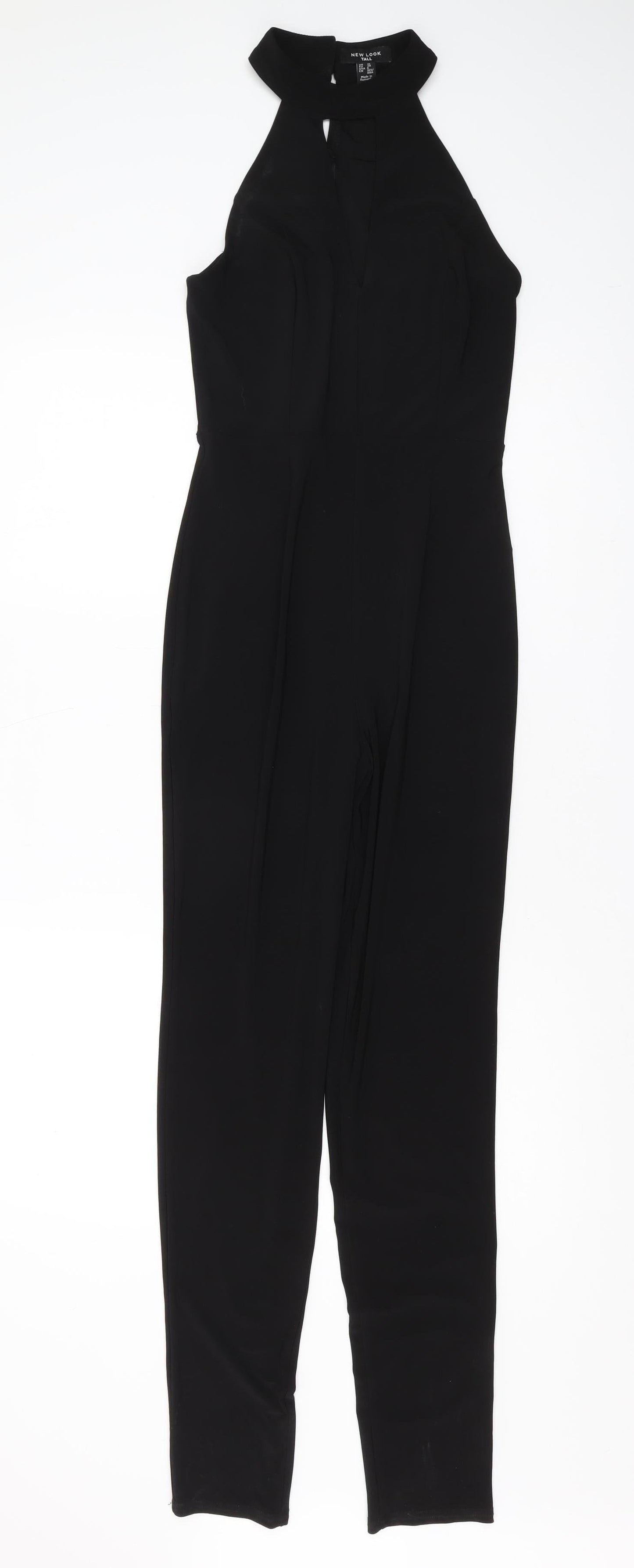 New Look Women's Black Halter Jumpsuit Size 10 Tall