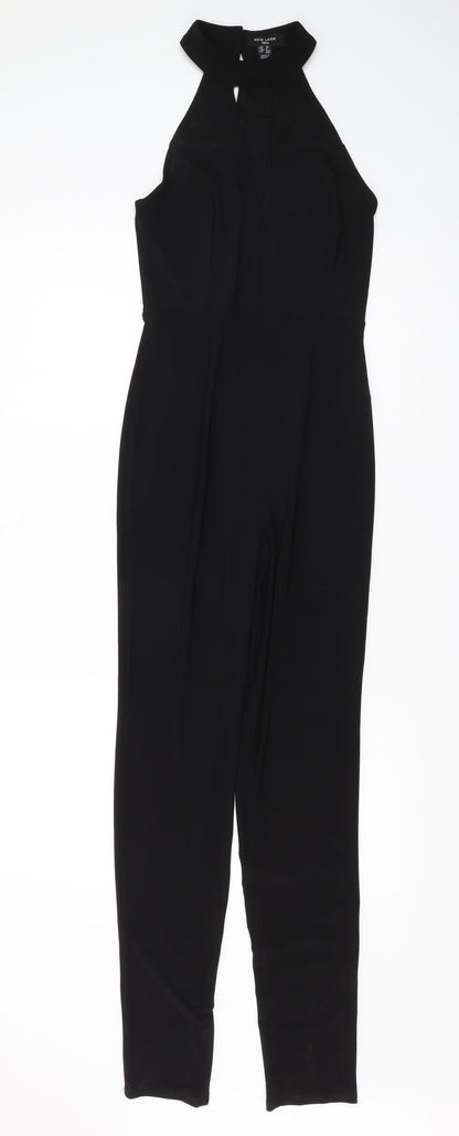 New Look Women's Black Halter Jumpsuit Size 10 Tall