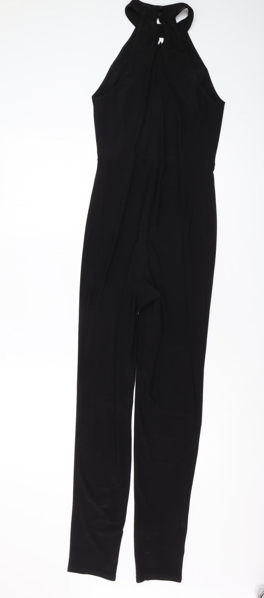 New Look Women's Black Halter Jumpsuit Size 10 Tall