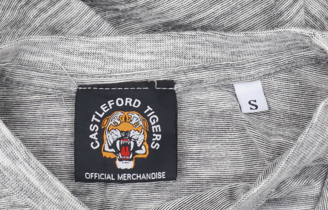 Castleford Tigers Men's Grey S Logo T-Shirt