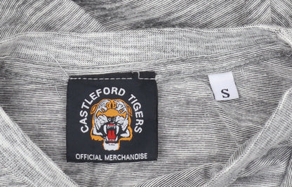 Castleford Tigers Men's Grey S Logo T-Shirt