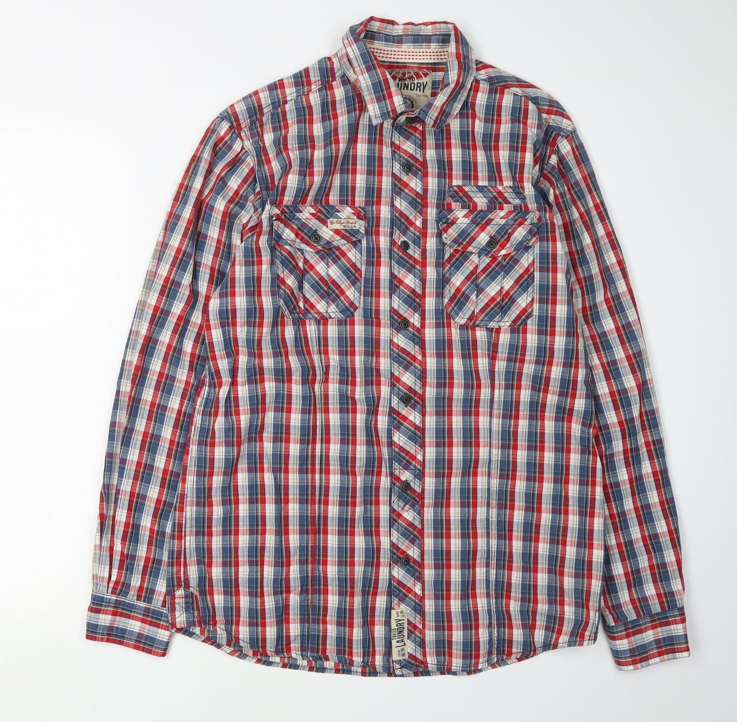 Tokyo Laundry Men's Multicoloured Plaid Shirt M