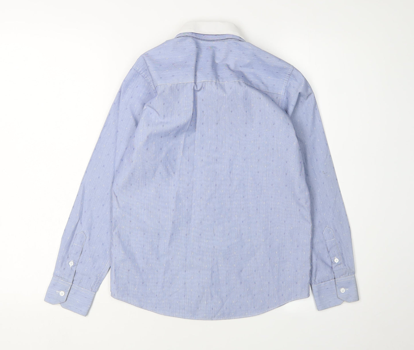 Rocha John Rocha Boys Blue Striped Dress Shirt, 11 Years