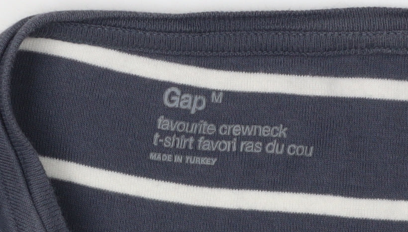 Gap Women's Blue Striped T-Shirt Dress M