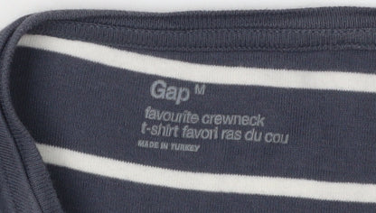 Gap Women's Blue Striped T-Shirt Dress M