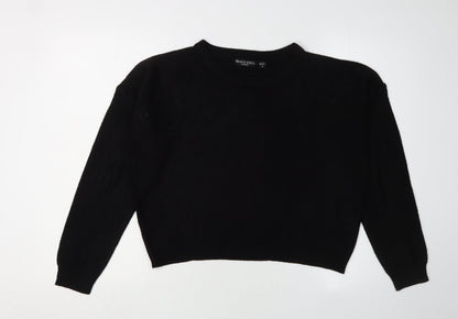 Womens UK Size S Brave Soul Black Pullover Jumper