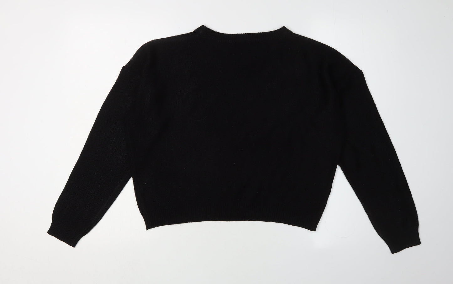 Womens UK Size S Brave Soul Black Pullover Jumper