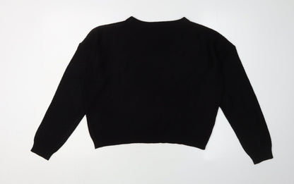 Womens UK Size S Brave Soul Black Pullover Jumper