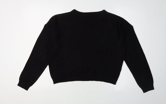 Womens UK Size S Brave Soul Black Pullover Jumper