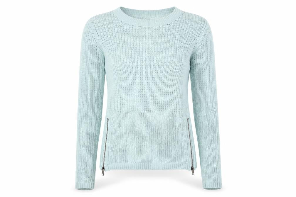 Womens UK Size XS VILA Blue Pullover Jumper