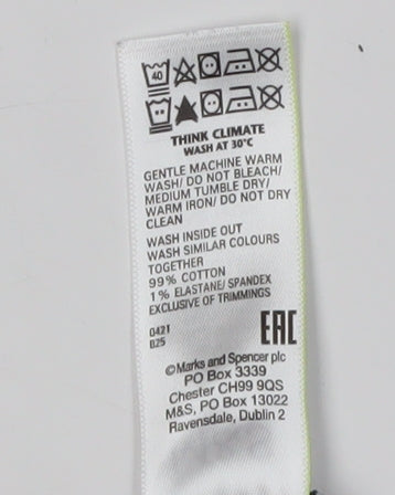 Marks and Spencer Men's Blue Chino Trousers, Size 36