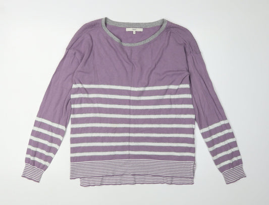 Womens UK Size 12 NEXT Purple Pullover Jumper