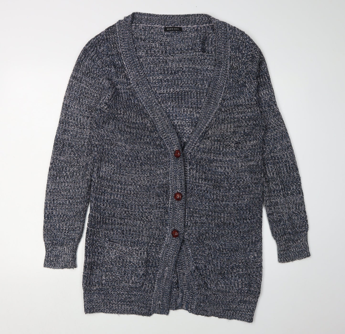 Womens UK Size S Brave Soul Multicoloured Cardigan Jumper