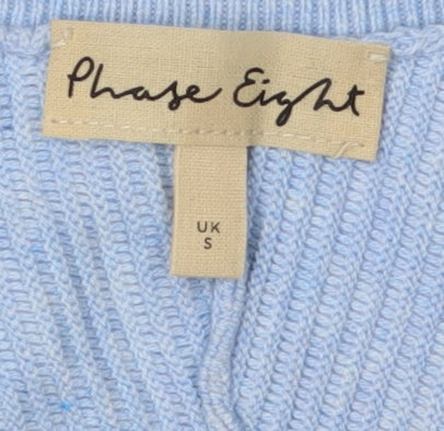 Womens UK Size S Phase Eight Blue Cardigan Jumper