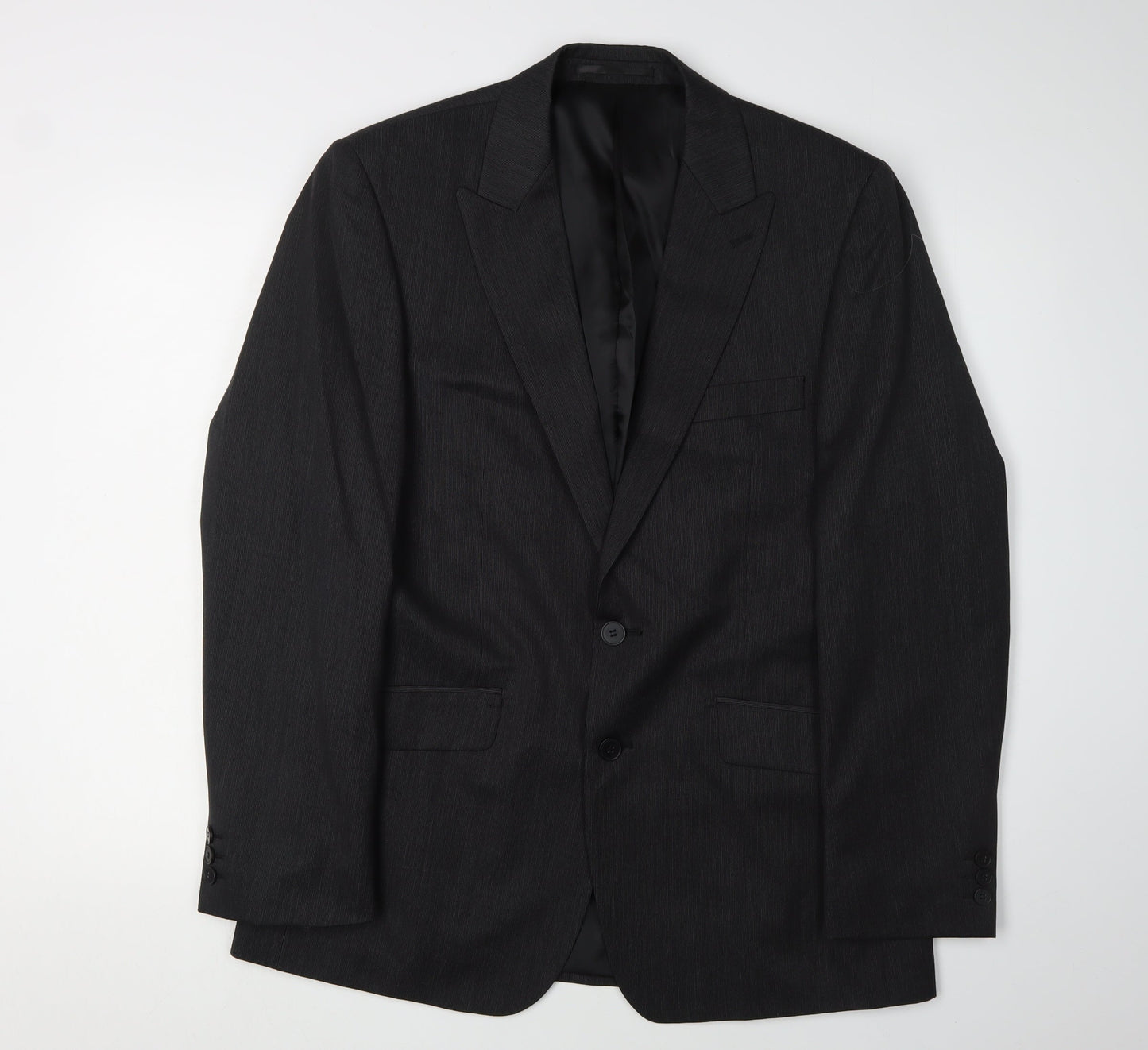Mens UK Size 40 Jeff Banks Regular Black Suit Jacket