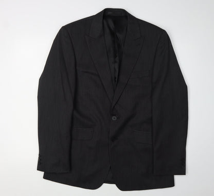 Mens UK Size 40 Jeff Banks Regular Black Suit Jacket