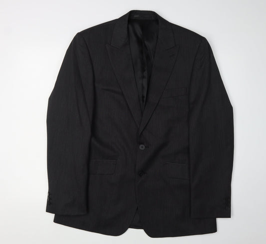 Mens UK Size 40 Jeff Banks Regular Black Suit Jacket