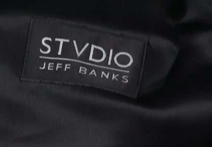 Mens UK Size 40 Jeff Banks Regular Black Suit Jacket