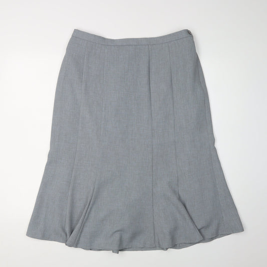 Eastex Women's Grey Midi Skirt Size 14 Workwear