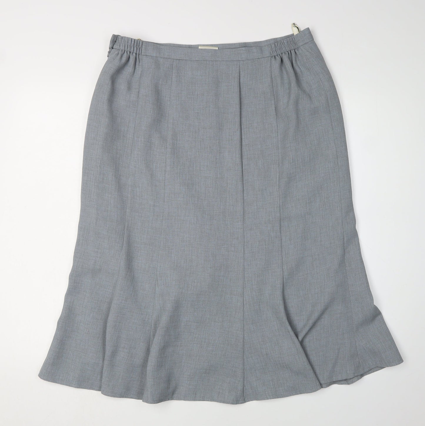 Eastex Women's Grey Midi Skirt Size 14 Workwear