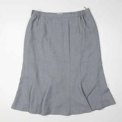 Eastex Women's Grey Midi Skirt Size 14 Workwear