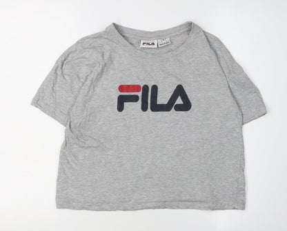 Unisex Adults UK Size M FILA Grey Basic T-Shirt