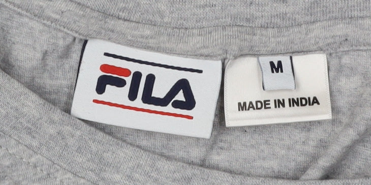 Unisex Adults UK Size M FILA Grey Basic T-Shirt