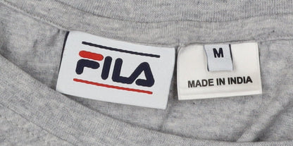 Unisex Adults UK Size M FILA Grey Basic T-Shirt