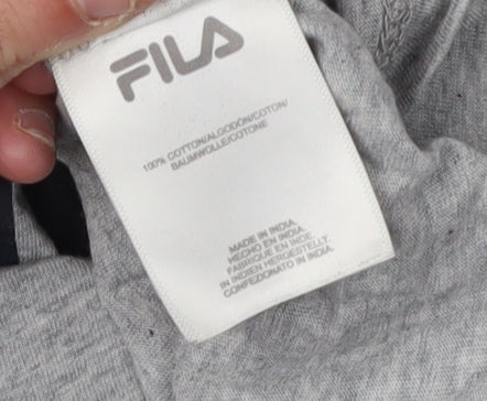 Unisex Adults UK Size M FILA Grey Basic T-Shirt