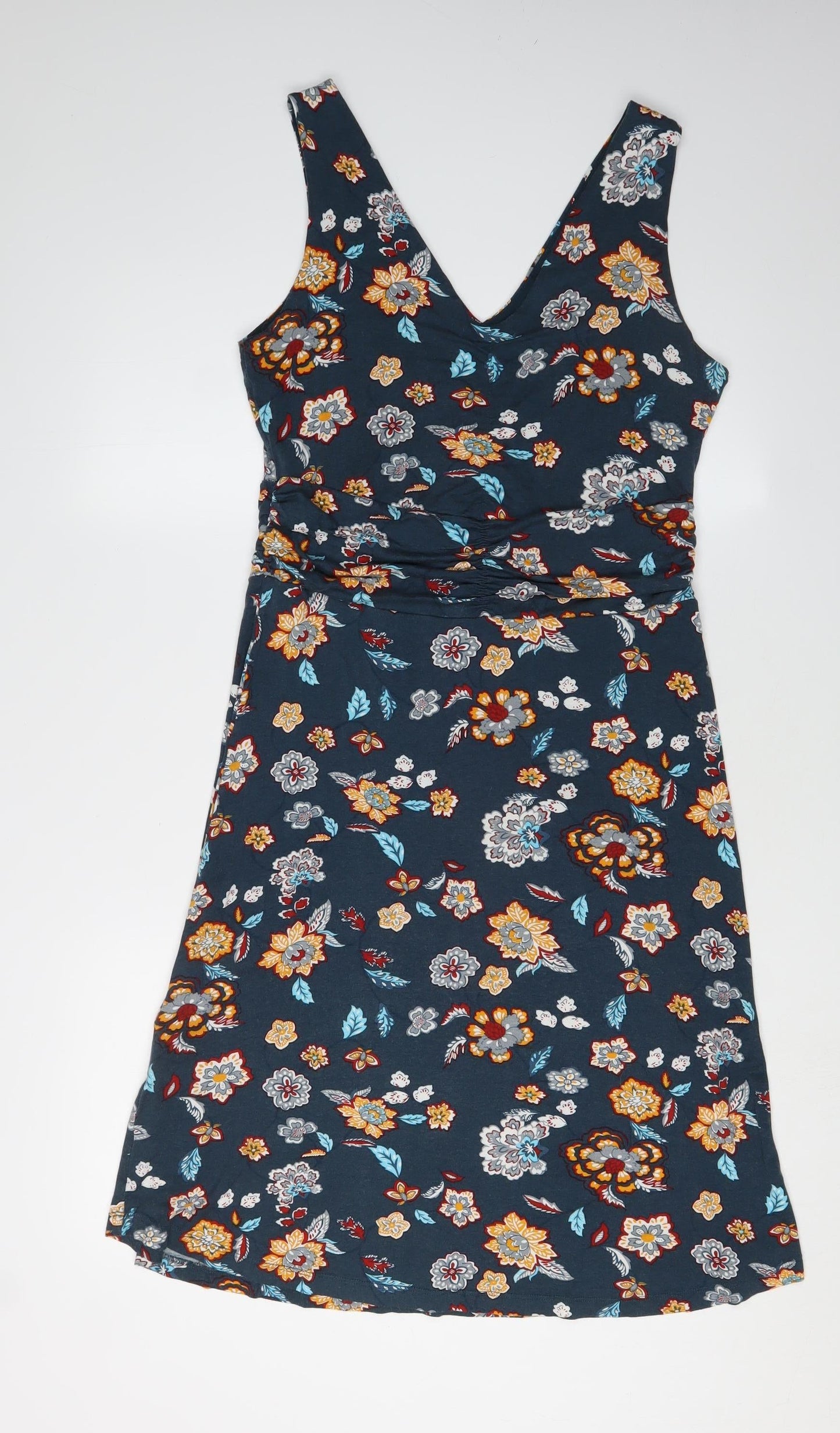 Jos Barnes Women's Multicoloured Floral Shift Dress Size 12