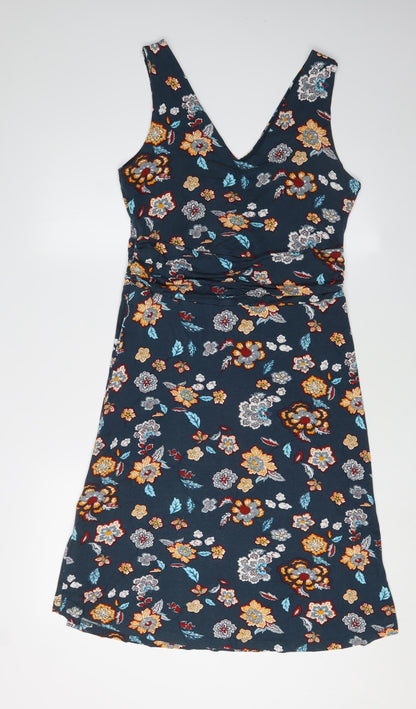 Jos Barnes Women's Multicoloured Floral Shift Dress Size 12