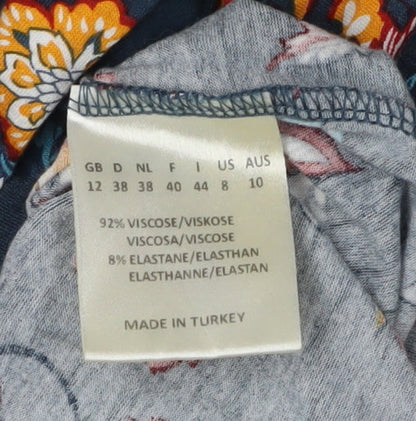 Jos Barnes Women's Multicoloured Floral Shift Dress Size 12