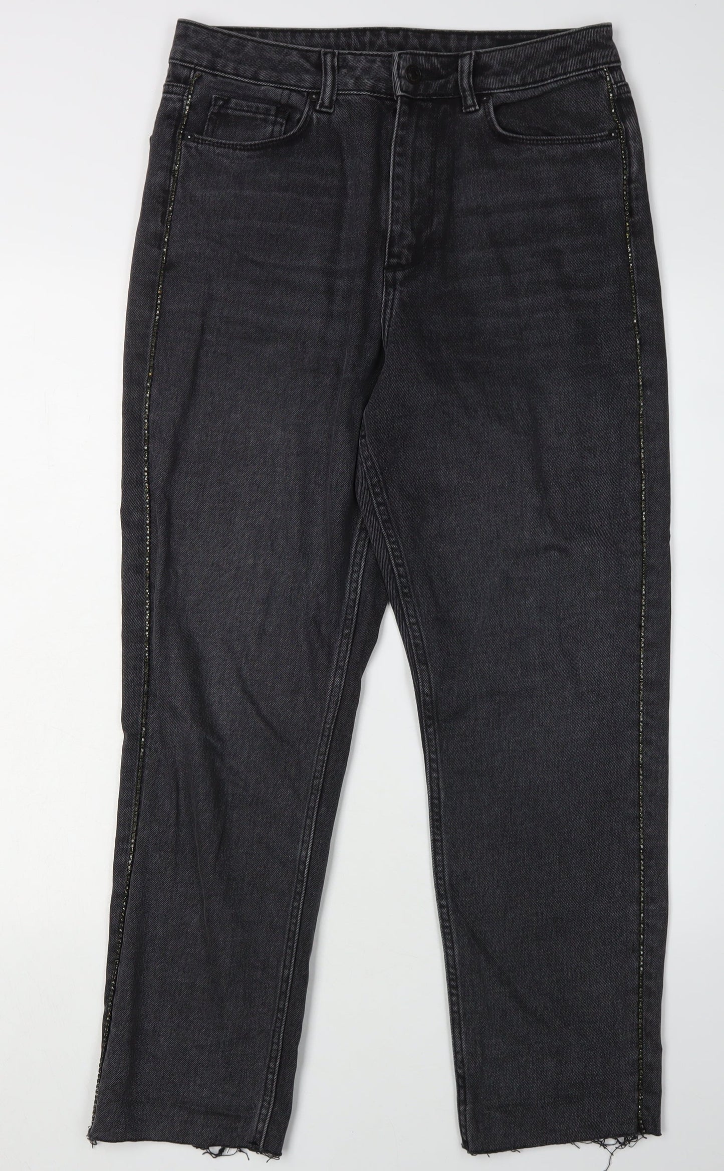 AllSaints Women’s Black Straight Jeans Size 28