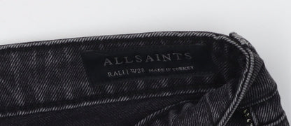 AllSaints Women’s Black Straight Jeans Size 28