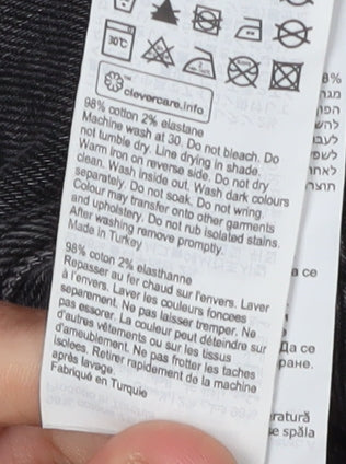 AllSaints Women’s Black Straight Jeans Size 28