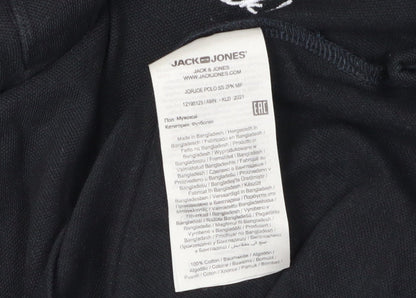 Jack & Jones Men's XS Black Short Sleeve Polo
