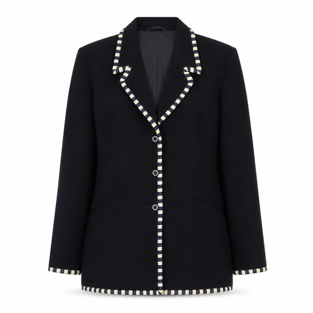 Womens UK Size 10 Viyella Petite Black Blazer