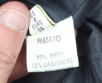 Viyella Women's Black Blazer UK 10 Wool Cashmere Petite