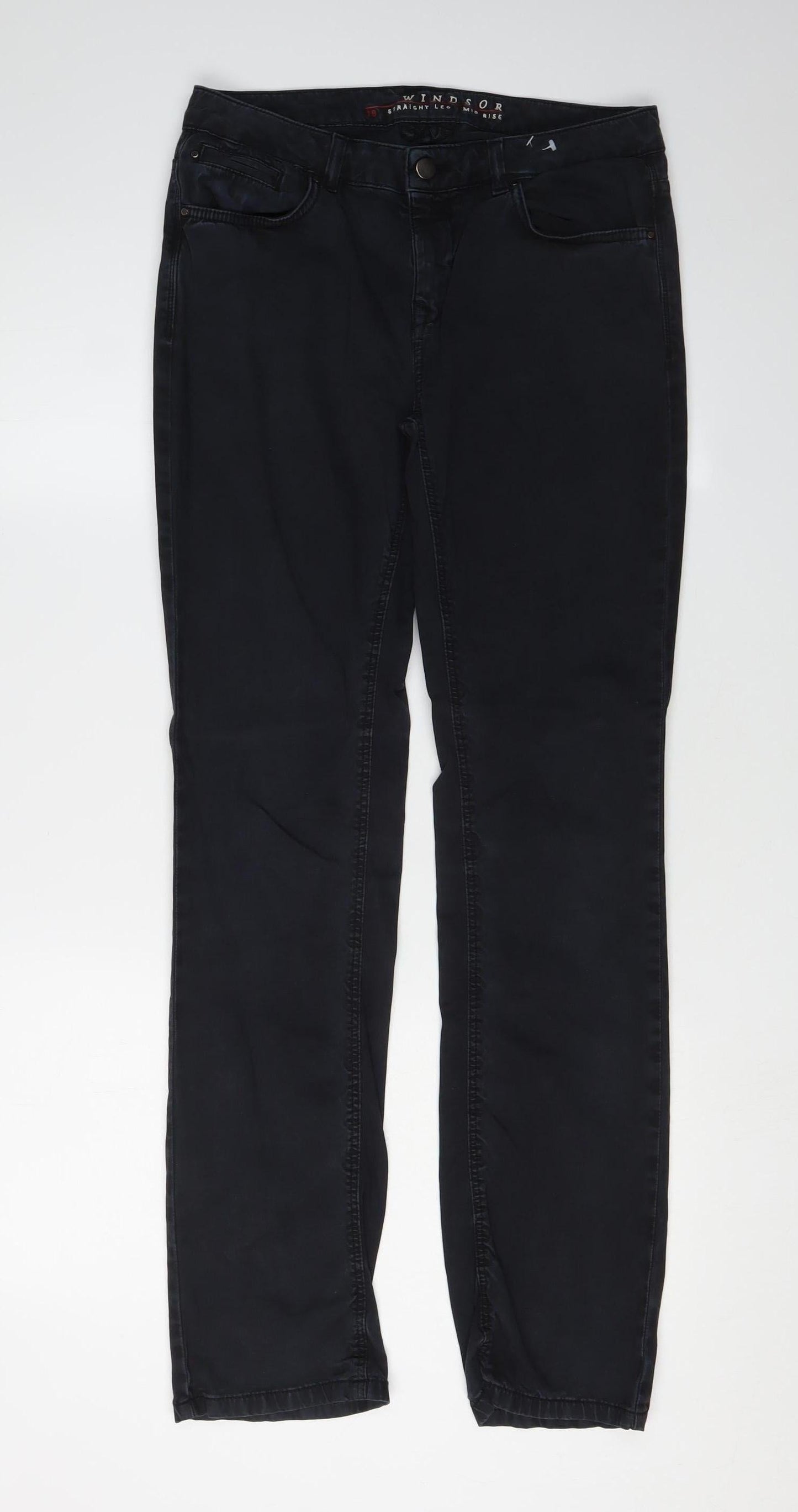 Windsor Women's Black Straight-Leg Jeans Size 4