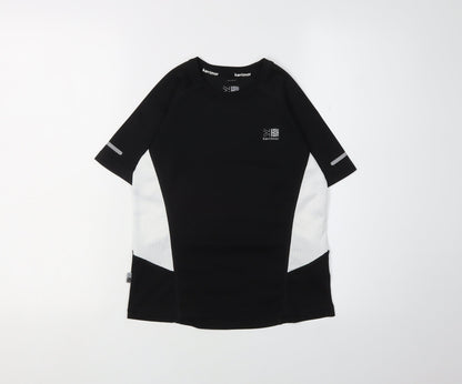 Karrimor Boys Black Running T-Shirt, 7-8 Years, Reflective