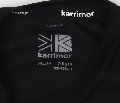 Karrimor Boys Black Running T-Shirt, 7-8 Years, Reflective