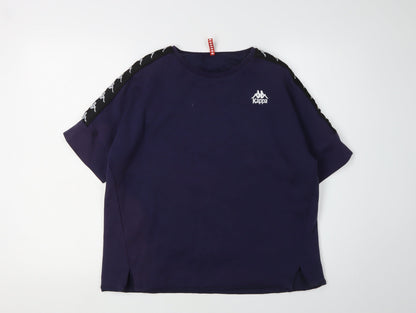 Kappa Men’s Blue Crew Neck T-Shirt M Logo