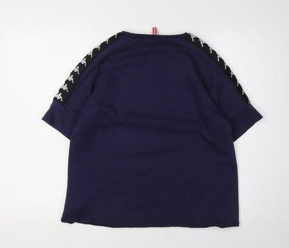 Kappa Men’s Blue Crew Neck T-Shirt M Logo