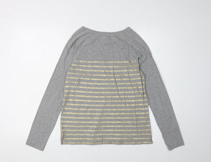 Womens UK Size 8 White Stuff Grey  T-Shirt