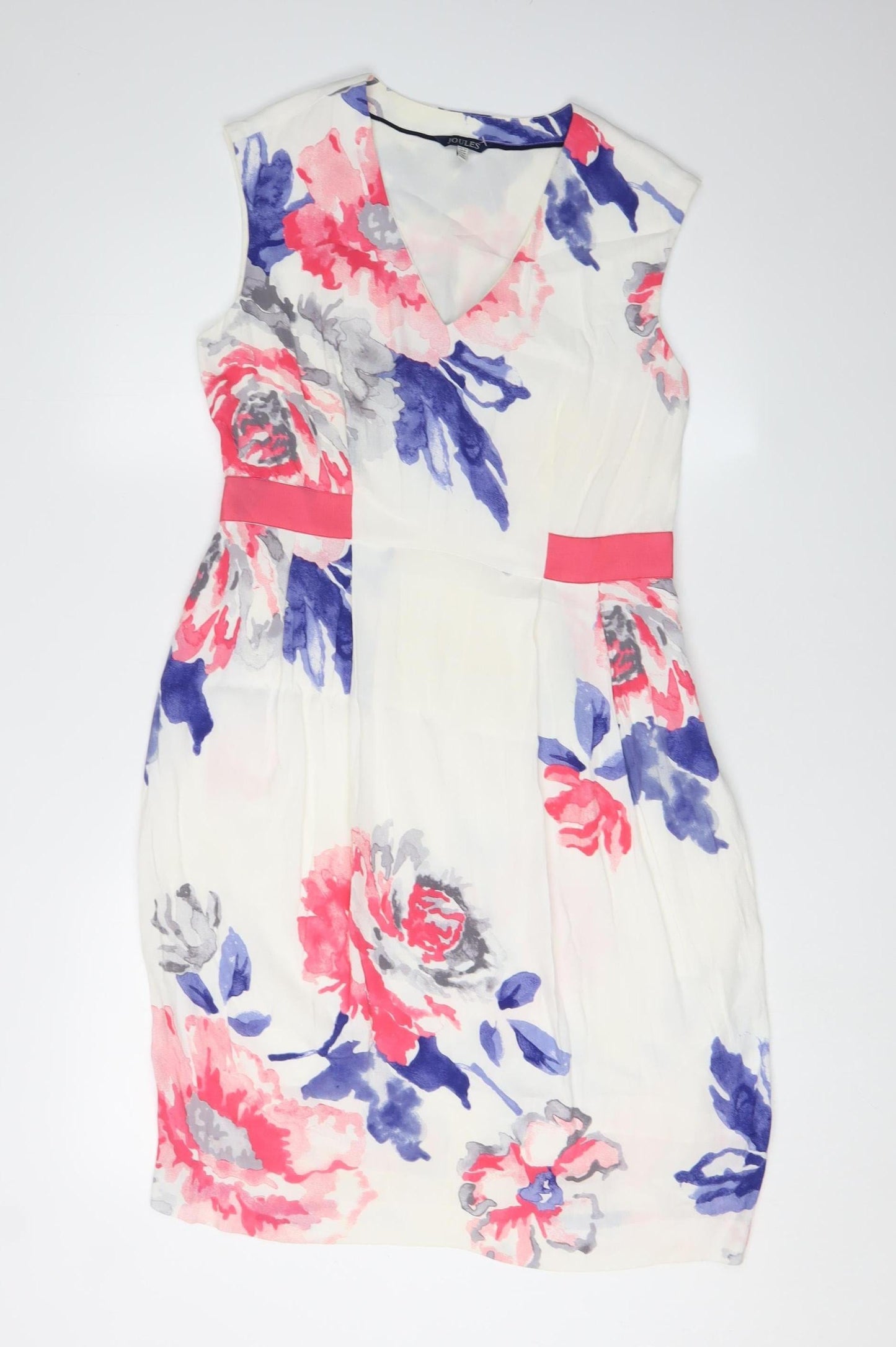 Joules Women's Floral Shift Dress Size 12 Multi-Colour