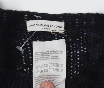 Womens UK Size L Jacqueline de Yong Black Pullover Jumper